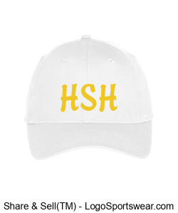 White and Gold Hat Design Zoom